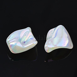Rainbow Iridescent Plating Acrylic Beads&nbsp;PACR-S221-002