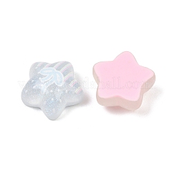Printed Transparent Resin & Glitter Powder Cabochons&nbsp;RE-CBA9CE8-05