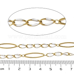 304 Stainless Steel Enamel Link Chains&nbsp;CHS-U003-01G-02