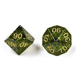 Metal Enlaced Glass Polyhedral Dice Set&nbsp;G-T122-75D