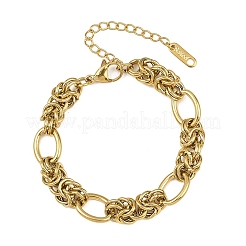 304 Stainless Steel Link Chains Bracelets for Wonen&nbsp;BJEW-L717-03G