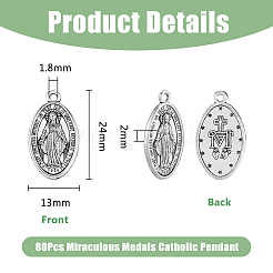 80Pcs Tibetan Style Pendants&nbsp;FIND-DC0005-65