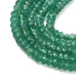 Dyed & Heated Natural Green Onyx Agate Beads Strands&nbsp;GG-CBA2E9C-B01-01