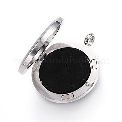 316 Surgical Stainless Steel Diffuser Locket Pendants&nbsp;STAS-P102-083G
