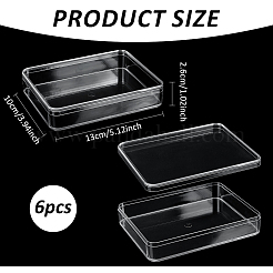 Transparent Plastic Display Case for Minifigures&nbsp;ODIS-WH0043-152B