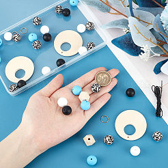 DIY Silicone Beads Bulk Pendant Bracelet Making Kit&nbsp;DIY-SC0024-67