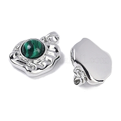 Synthetic Malachite Pendants&nbsp;KK-U043-43P-D