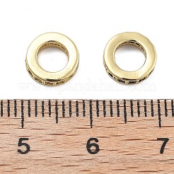 Brass Micro Pave Cubic Zirconia Spacer Beads&nbsp;KK-Q006-64G