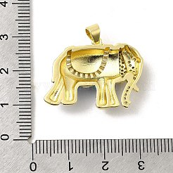 Brass Micro Pave Cubic Zirconia Pendants&nbsp;KK-I378-01G