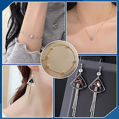 20Pcs 925 Sterling Silver Pave Clear Cubic Zirconia Connector Charms&nbsp;FIND-PH0028-74