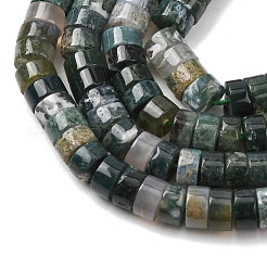 Natural Moss Agate Beads Strands&nbsp;G-M420-A14-01
