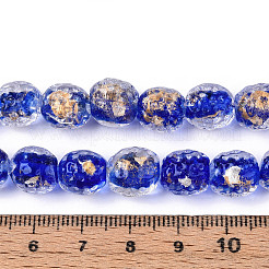 Handmade Lampwork Beads&nbsp;FOIL-T007-03E