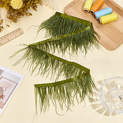 2M Fashion Fibre Imitation Ostrich Feather Trimming&nbsp;DIY-GF0014-47C