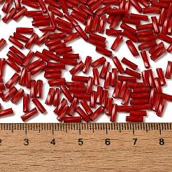 Baking Paint Glass Twist Bugle Beads&nbsp;SEED-C004-02J
