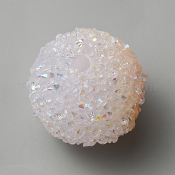 Frosted Acrylic Beads&nbsp;MACR-WH0007-91B