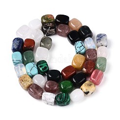 Natural & Synthetic Mixed Stone Beads Strands&nbsp;G-T142-74