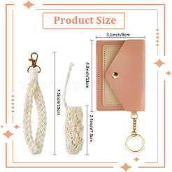 Cotton Macrame Pouch Pendant Decorations&nbsp;AJEW-CN0003-46A