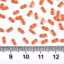 FGB 2-Hole Glass Seed Beads&nbsp;LS-X-SEED-S031-S-SQ50