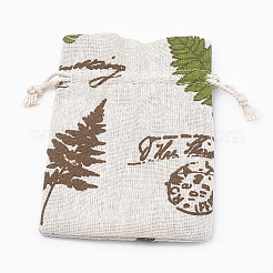 Polycotton(Polyester Cotton) Packing Pouches Drawstring Bags&nbsp;ABAG-T006-A14