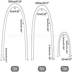 3Pcs 3 Style Iron Chain Bag Strap&nbsp;FIND-WR0002-72