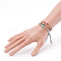 Adjustable Nylon Thread Braided Bead Bracelets&nbsp;BJEW-JB05997