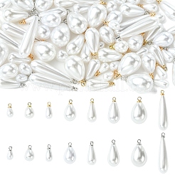 40Pcs 8 Styles ABS Plastic Pearl Pendants&nbsp;FIND-YW0012-01G