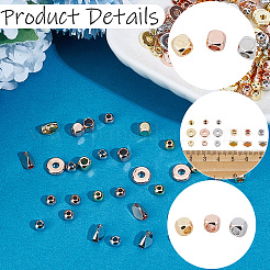 171Pcs 15 Styles Brass & Cubic Zirconia Beads Findings Kits&nbsp;KK-BBC0025-83