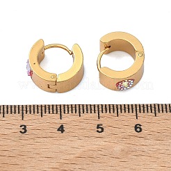201 Stainless Steel Wide Huggie Hoop Earrings&nbsp;EJEW-D354-14G