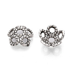 Tibetan Style Alloy Bead Caps&nbsp;TIBEB-T004-19AS