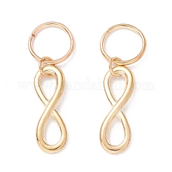 Alloy Infinity Pendants&nbsp;PALLOY-WH0001-06G