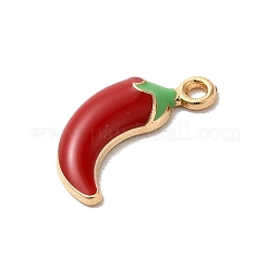 Rack Plating Alloy Enamel Pendants&nbsp;ENAM-P254-02KCG-04