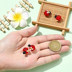 2Pcs Handmade Lampwork Beads&nbsp;LAMP-YW0001-87