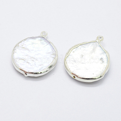 Natural Cultured Freshwater Pearl Pendants&nbsp;PEAR-F006-54