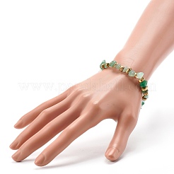 Natural & Synthetic Mixed Gemstone Chip Beads Stretch Bracelets&nbsp;BJEW-JB06599