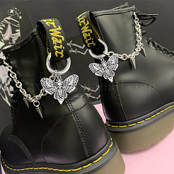 16Pcs 8 Style Cross/Butterfly/Moon Alloy Shoe Decoration&nbsp;HJEW-AB00624