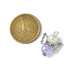 Imitation Pearl Acrylic Pendants&nbsp;PALLOY-JF02624-03