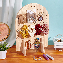 Arch Shaped Wooden Jewelry Display Stands&nbsp;ODIS-WH0331-09