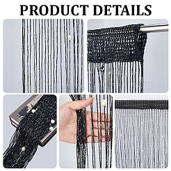 Polyester & Plastic Pearl Door String Curtain&nbsp;AJEW-WH20128-053A