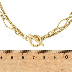 304 Stainless Steel Curb Chain & Figaro Chain Necklaces&nbsp;NJEW-JN06022