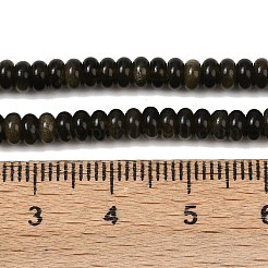 Natural Golden Sheen Obsidian Beads Strands&nbsp;G-K343-C49-01
