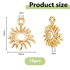 16Pcs Brass Charms&nbsp;KK-DC0004-88