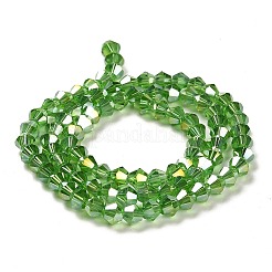 Transparent Electroplate Glass Beads Strands&nbsp;GLAA-F029-2mm-A03