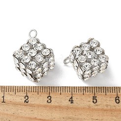 Brass Rhinestone Pendants&nbsp;KK-U057-01P-02