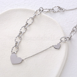 Heart Pendant Necklace Simple Vintage Minimalist Elegant Collarbone Jewelry&nbsp;XV5288