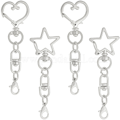 20Pcs 2 Styles Zinc Alloy Swivel Clasps&nbsp;FIND-SP0004-24P