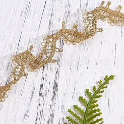 Lace Trim Nylon Ribbon&nbsp;SRIB-WH0007-01
