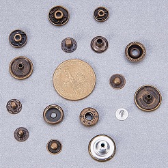 1Box Mixed Metal Jewelry Snap Fastener&nbsp;BUTT-WH0001-01