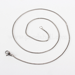 Tarnish Resistant 304 Stainless Steel Box Chain Necklace Making&nbsp;STAS-P046-06P