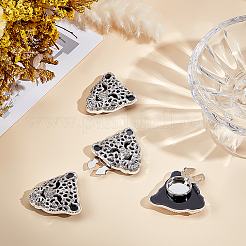 Alloy Rhinestone Cufflinks&nbsp;BUTT-WH0024-076S