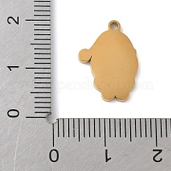 Christmas Themes 304 Stainless Steel Enamel Pendants&nbsp;LS-STAS-K312-04I-G